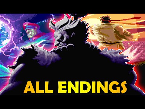 All Endings Hyper Street Fighter 2 X Anniversary Edition Arcade Super Turbo
