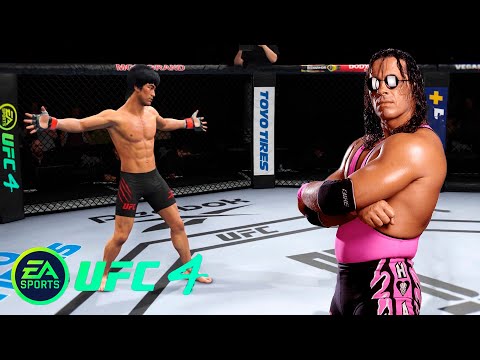 UFC4 Bruce Lee vs Bret Hitman Hart Wrestler EA Sports UFC 4