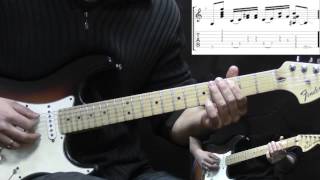 Jimi Hendrix - Castles Made Of Sand - Rock Guitar Lesson (with TABS)