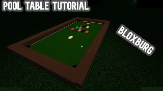 How To Build A Pool Table in Bloxburg!! (Roblox)