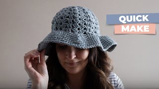 How to Crochet a Sun Hat in Just a Few Hours