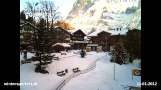 preview picture of video 'Jungfrau Region Grindelwald webcam time lapse 2011-2012'