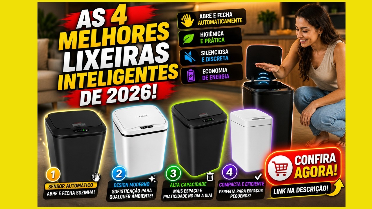 🚨 As 4 Melhores Lixeiras Inteligentes de 2026! Vale a Pena Comprar?