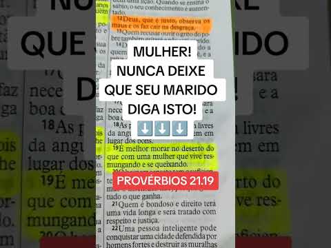 MULHER! NUNCA DEIXE QUE SEU MARIDO DIGA ISTO!#shorts #versiculo #palavradosenhor #mulher #deus #fe