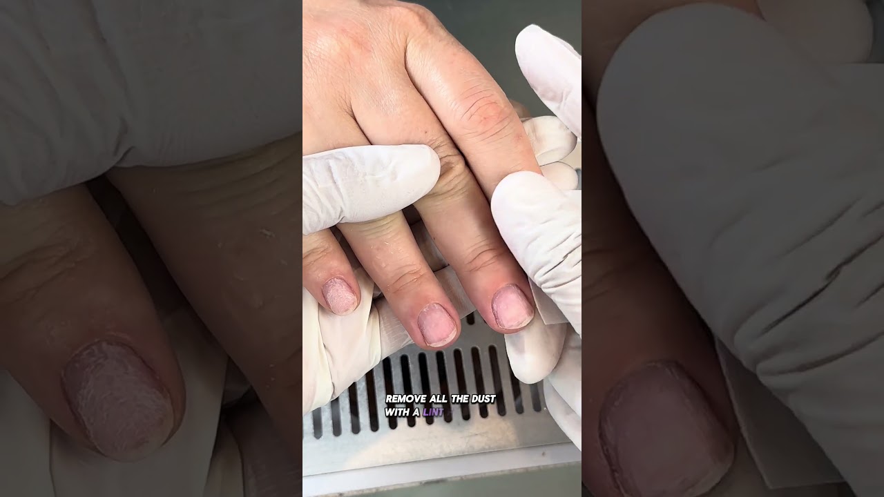 How do I properly prepare the nail before applying gel products?