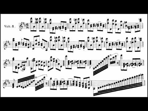 Paganini, Niccolò La Streghe, Op.8 for violin + piano