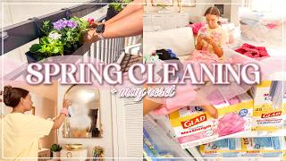 Spring Clean With Me 💕 | Closet Cleanout, Deep Cleaning, Declutter, Full Reset | Lauren Norris