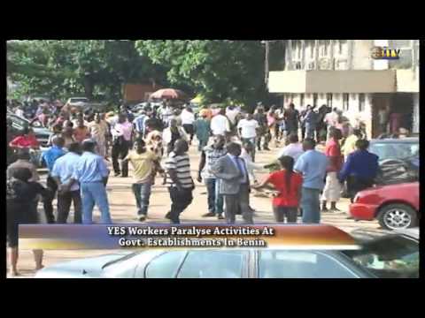 YES workers paralyse activities at govt. establishments in Benin