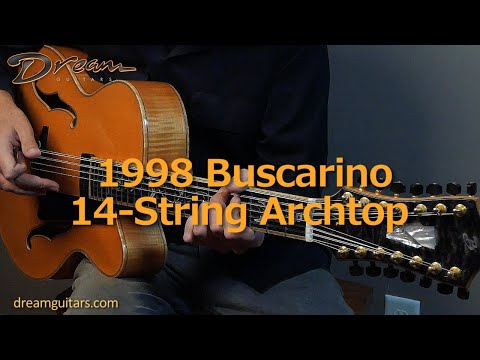 1998 Buscarino 14-String, 5A Bigleaf Maple/Sitka Spruce image 26