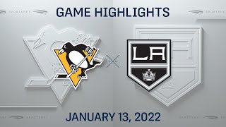 NHL Highlights | Penguins vs. Kings - Jan. 13, 2022 by Sportsnet Canada