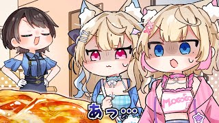 【手描き】フワモコが苦手なピザを用意してしまうスバル【ホロライブ/大空スバル/FUWAMOCO】