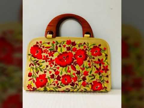 Folder hand bags embroidery classy look