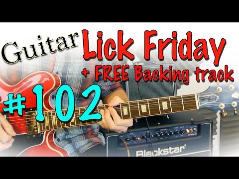 Guitar Lick Friday Week 102 -  Dm Triplet Lick.
