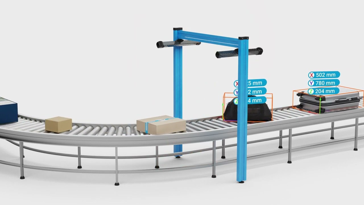 Automated dimensioning of fast-moving objects