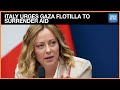 Italy Urges Gaza Flotilla To Hand Over Aid After Drone Attack Dawn News English