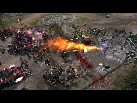 Black Legion vs Dark Angels - Survival - Unification Mod - Warhammer 40K Dawn Of War Soulstorm