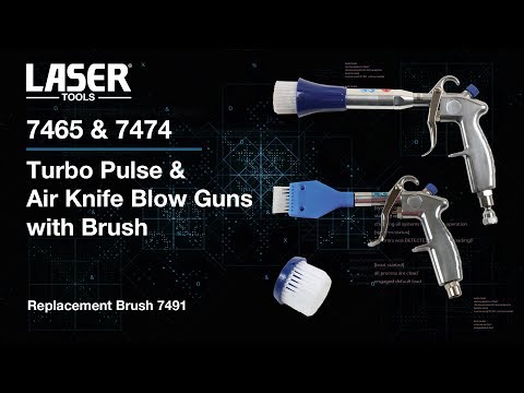 7465 & 7474 | Turbo Pulse & Air Knife Blow Guns with Brush.