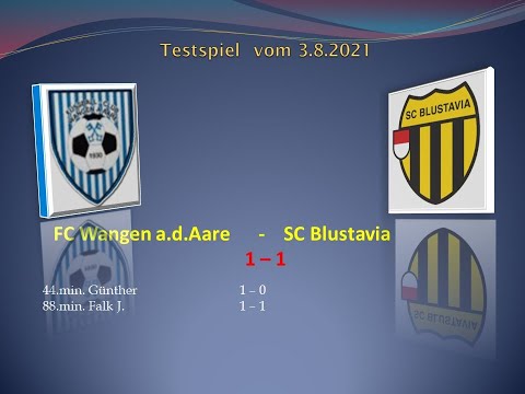 1.Mannschaft Testspiel FC Wangen a.d.Aare - SC Blustavia