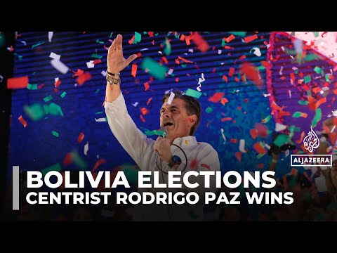 Bolivia elects centre-right Rodrigo Paz as president