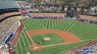 My first game ever at Dodger Stadium; TD6, Row E, Seat 18