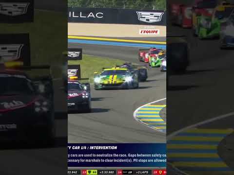 😬🏎️ Gros crash de Güven, la Safety Car entre une nouvelle fois sur la piste des 24H du Mans #lemans