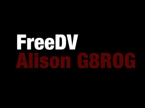 FreeDV by Alison G8ROG (Part 1)