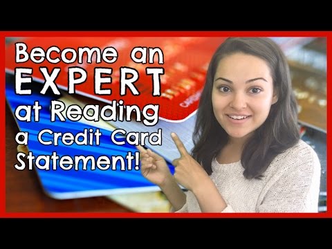 How To Read Your Credit Card Statement Like A PRO! Video