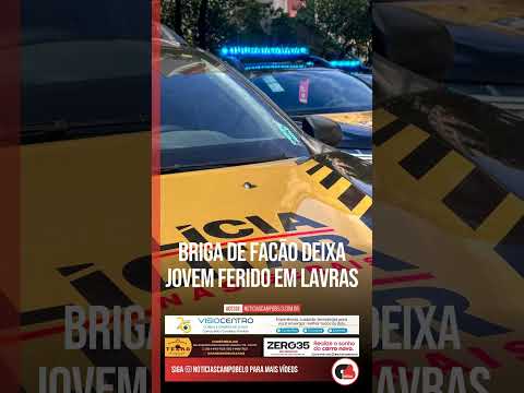 Briga de facão deixa jovem ferido em Lavras #Shorts