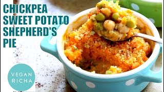 Vegan Chickpea Sweet Potato Shepherd's Pie | VeganRicha.com
