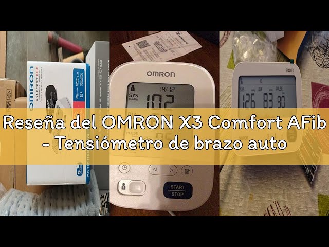 Vídeo relacionado con OMRON X3 Comfort AFib - Tensiómetro de brazo automático - Con detección de fibrilación auricular e indicador de hipertensión - Validado clínicamente - Diabetes y embarazo - Garantía 5 años - 22-42 cm