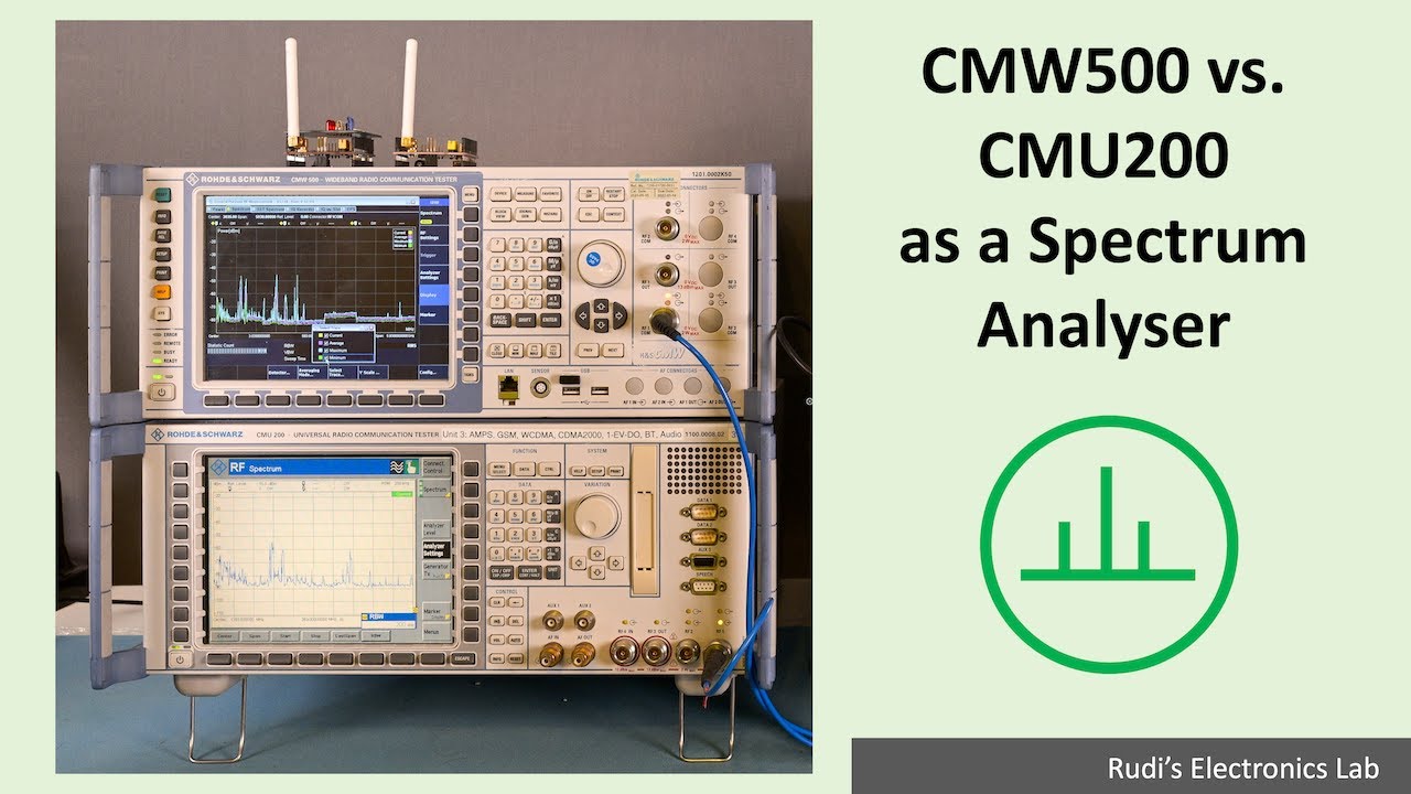 REL #64 CMW500 vs. CMU200 as a Spectrum Analyser