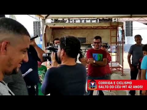 Corrida e Ciclismo. 42º Aniversário de Salto do Céu-MT