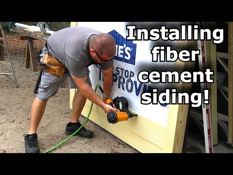 Installing fiber cement siding! Hardi siding #733