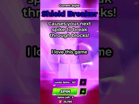 TRYING TO SPIN FOR THE SECRET SHIELD BREAKER ABILITY IN VOLLEYBALL LEGENDS #volleyballlegends