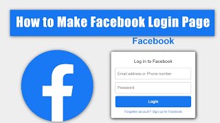 How to Make Facebook Login Page Using CSS & HTML | #Facebook #login