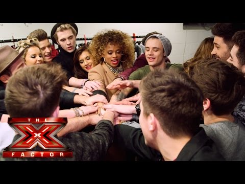 Ben, Fleur, Andrea, and the acts backstage at The X Factor Tour - The X Factor UK 2015