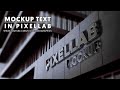 3D Text Signage Wall Mock Up In PixelLab Apk