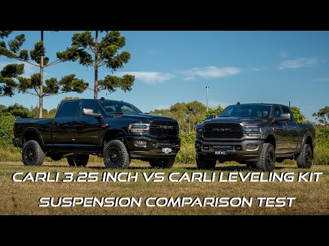 Carli 3.25" vs 2.5" Pintop Leveling Kit Ram 2500 Comparison