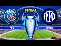 PSG Vs INTER MILAN FINAL UEFA Champions League 2025 UCL Full Match EFootball PES Gameplay