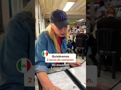 How to Order Food in a Mexican Market #learnspanish #spanishfortravel #mexico #foodinspanish