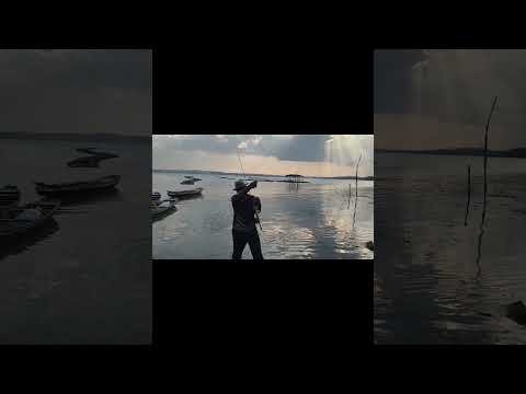pescaria de tucunaré na lagoa do cajueiro em Luzilândia -pi