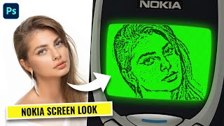 Create Retro Pixel Effect on Nokia Screen - Photoshop Tutorial