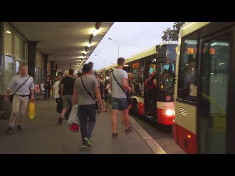 Czech Republic, Prague, bus 150 ride from Kačerov to Sídliště Lhotka + walk