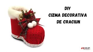 DIY Cizma decorativa de Craciun 