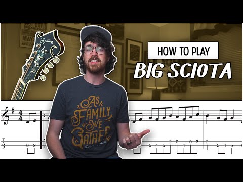 How to Play "Big Sciota" Melody and Solo /// Mandolin Lesson (Advanced)