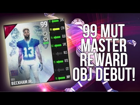 Madden 16 Ultimate Team :: 99 Mut Master Reward Odell Beckham Jr Debut! ::Madden 16 MUT Liz S4 W1