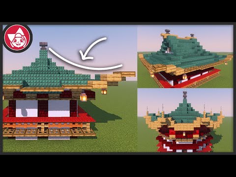 Piniks - Roof principle TUTORIAL - Ancient Japanese - Minecraft