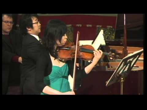 Aki Sawa (violin) & Tadashi Imai (piano) play Beethoven's Violin sonata in G Op 96 2nd movt