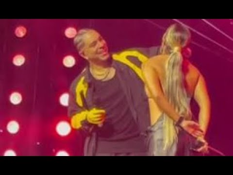 KAROL G llego de sorpresa al concierto de RYAN CASTRO en Medellin