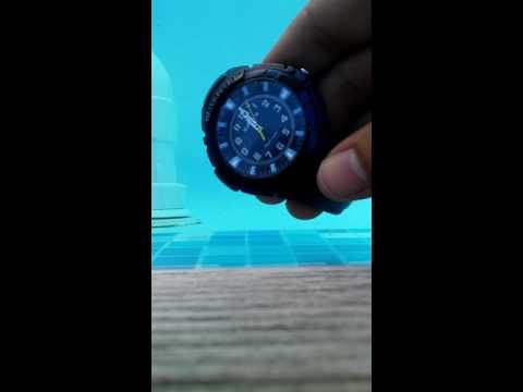 Button press underwater on xonix 100m watch
